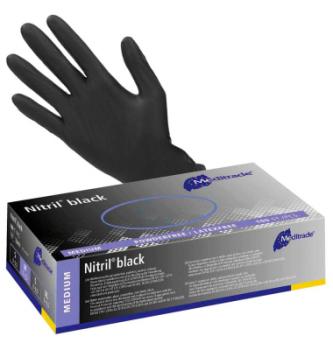 Nitril Schutzhandschuhe Black, puderfrei, Gr. M